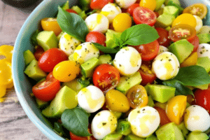 Avocado Tomato Mozzarella Salad