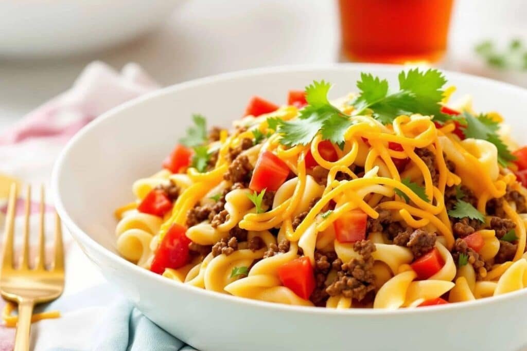 Beef Taco Pasta