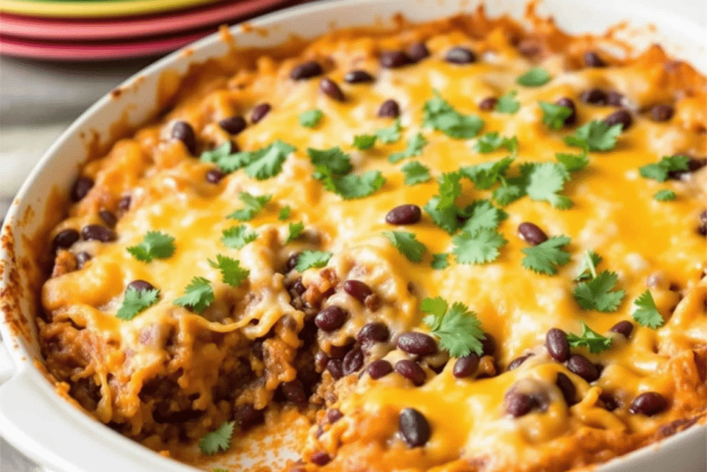 Beef and Black Bean Bake