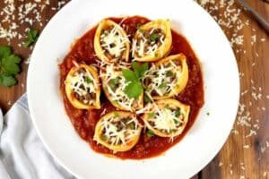 Beef and Cheese Stuffed Shells
