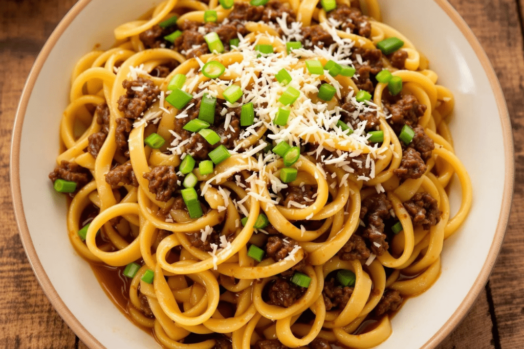 Beef and Garlic Butter Noodles