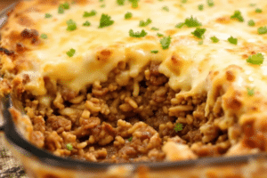 Beef and Rice Casserole