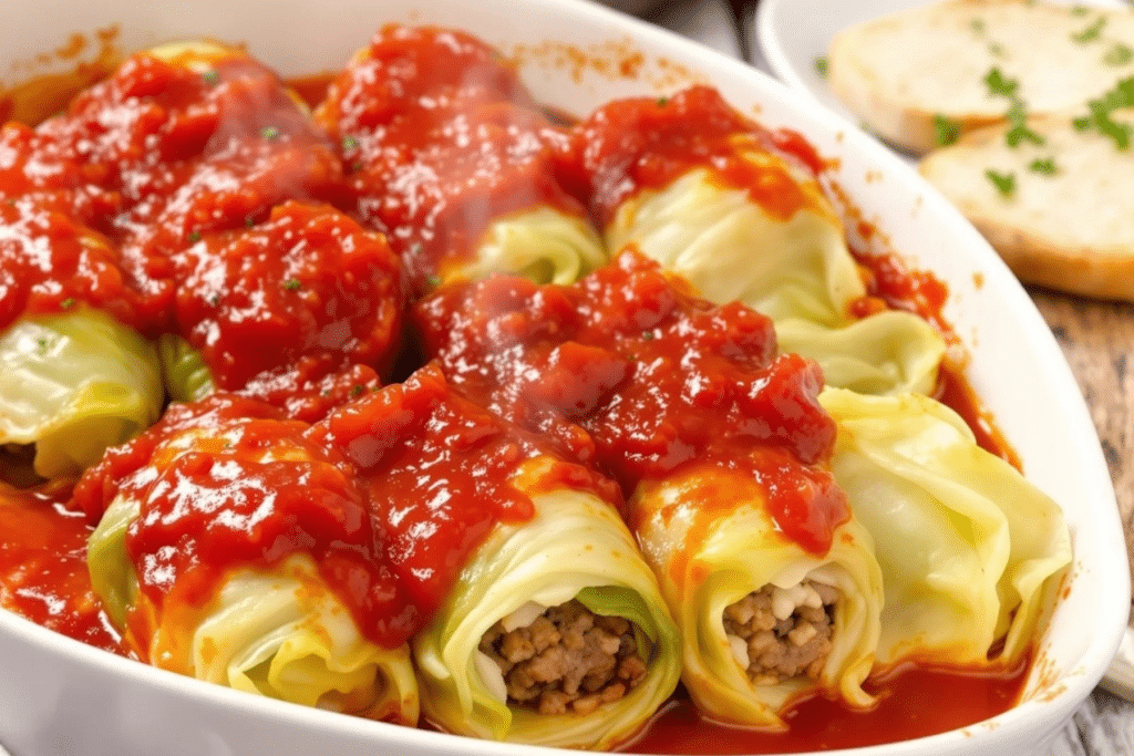 Beef and Rice Stuffed Cabbage
