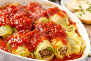 Beef and Rice Stuffed Cabbage