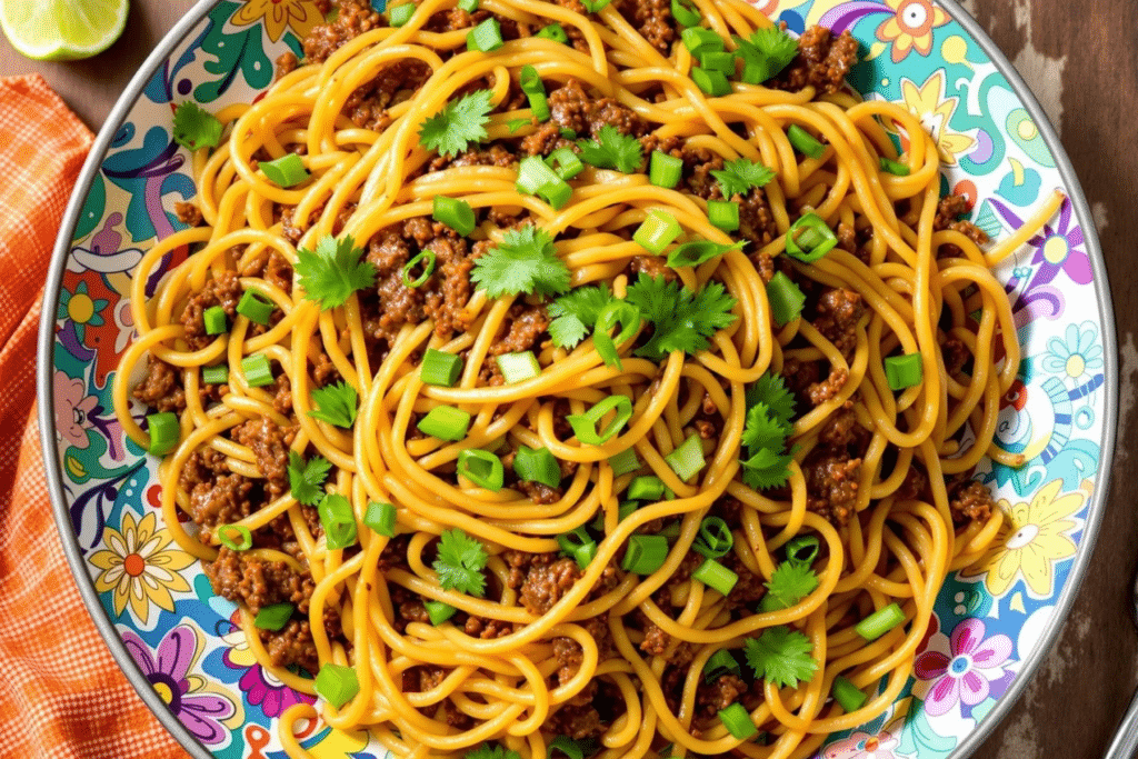 Beef and Sweet Chili Noodles