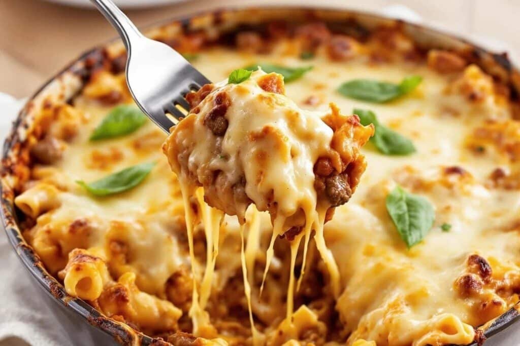 Cheesy Beef Pasta Bake