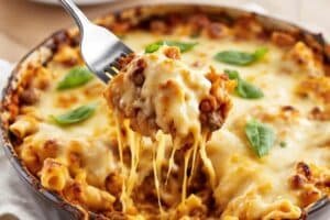 Cheesy Beef Pasta Bake