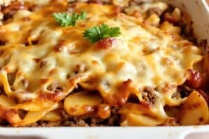 Cheesy Beef Pasta Bake