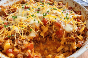 Cheesy Beef and Tomato Bake