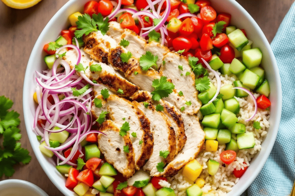 Chicken Shawarma Bowl with Rice