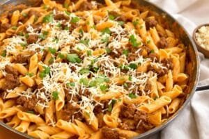Creamy Beef Pasta Skillet1