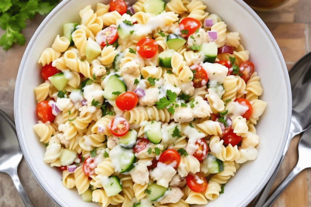 Creamy Chicken Pasta Salad
