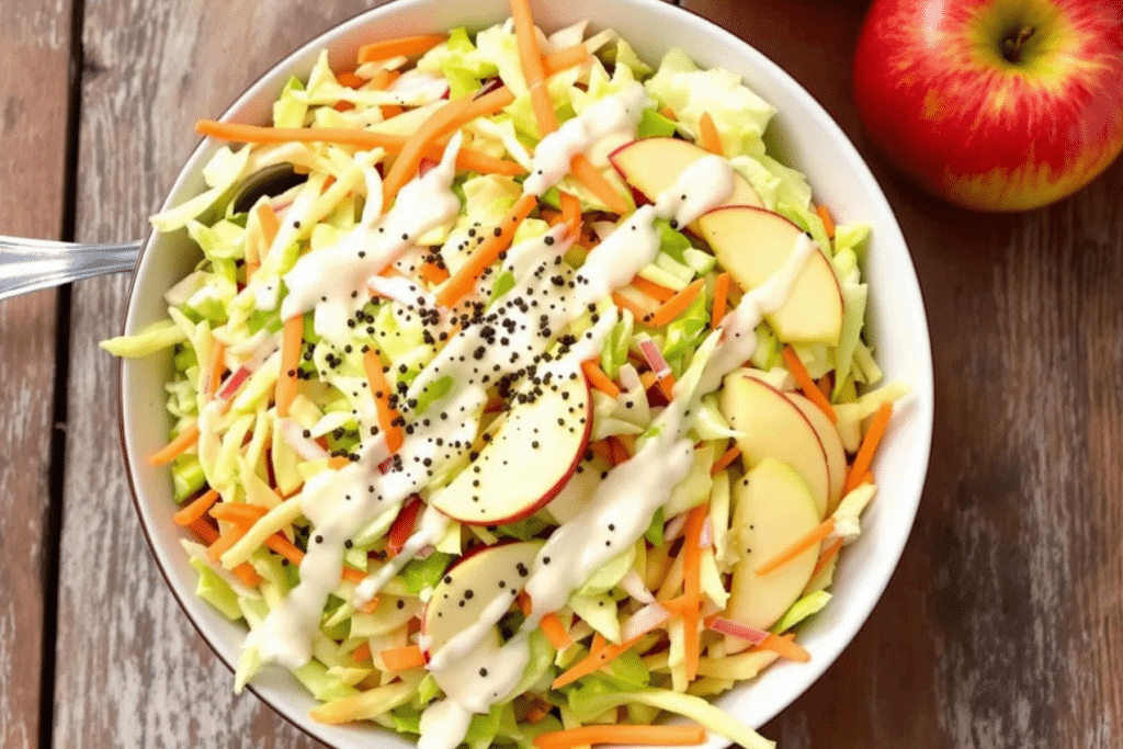 Creamy Coleslaw with Apple Twist