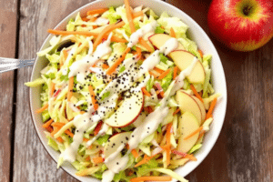 Creamy Coleslaw with Apple Twist