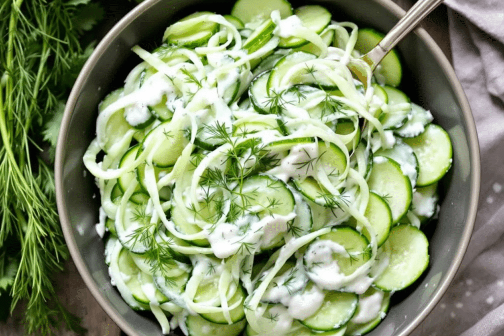 Creamy Cucumber Dill Salad