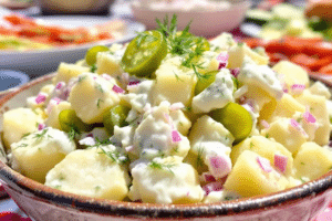 Creamy Dill Pickle Potato Salad