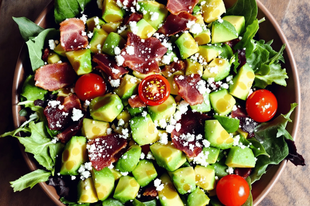 Crispy Bacon Avocado Salad