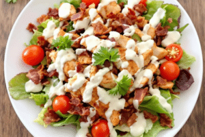 Crispy Chicken BLT Salad