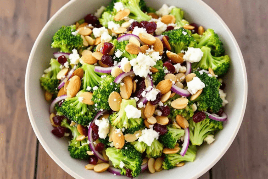 Crunchy Broccoli Almond Salad