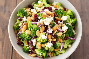 Crunchy Broccoli Almond Salad