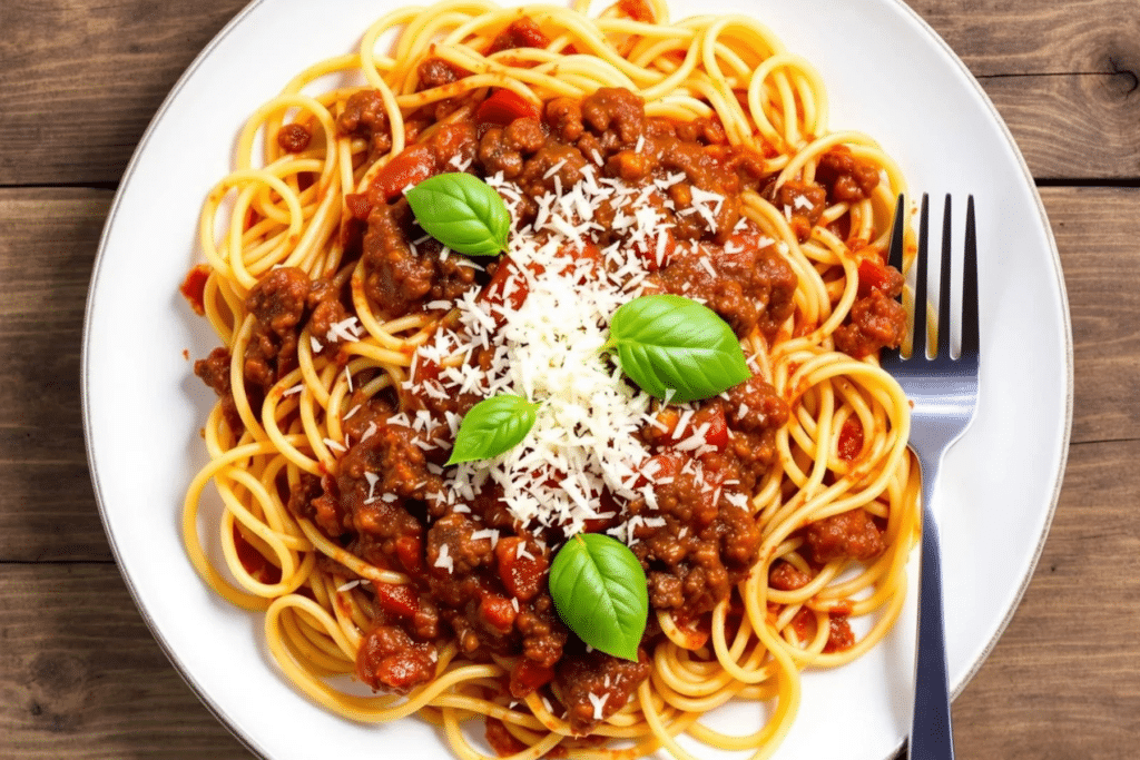 Easy Beef Bolognese Pasta