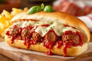 Easy Beef Meatball Subs