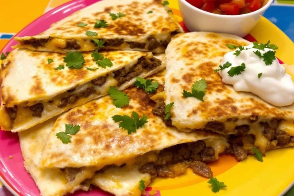 Easy Beef Quesadillas