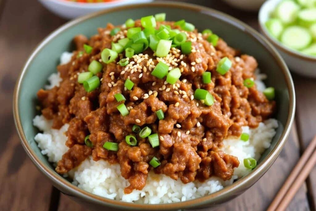 Easy Korean Ground Beef Bowls