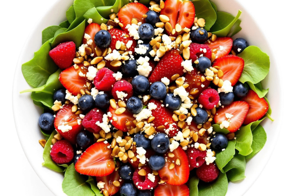 Fresh Berry Mixed Greens Salad