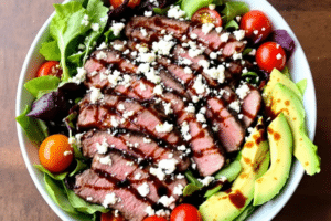 Garlic Butter Steak Salad Bowl