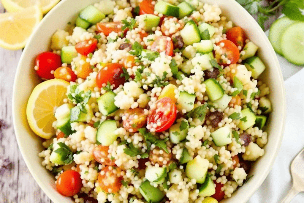 Garlic Herb Couscous Salad