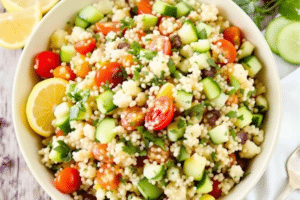 Garlic Herb Couscous Salad