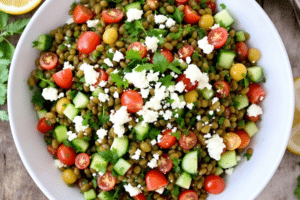 Greek Lentil Salad with Herbs