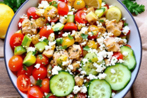 Greek Salad with Tuna and Feta