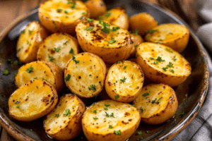 Greek Style Baked Potatoes with Herbs