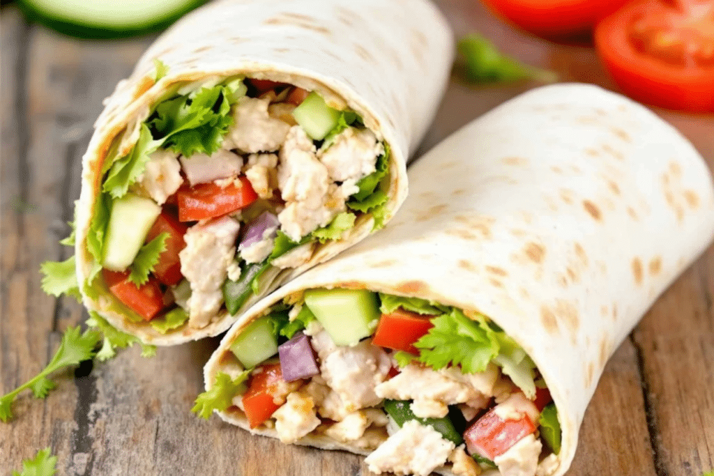 Greek Yogurt Chicken Salad Wrap