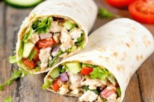 Greek Yogurt Chicken Salad Wrap