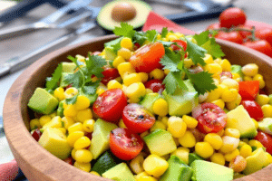 Grilled Corn Avocado Salad