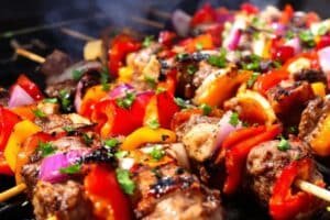 Grilled Lamb Kebabs with Fresh Herbs