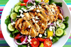 Grilled Lemon Herb Chicken Salad