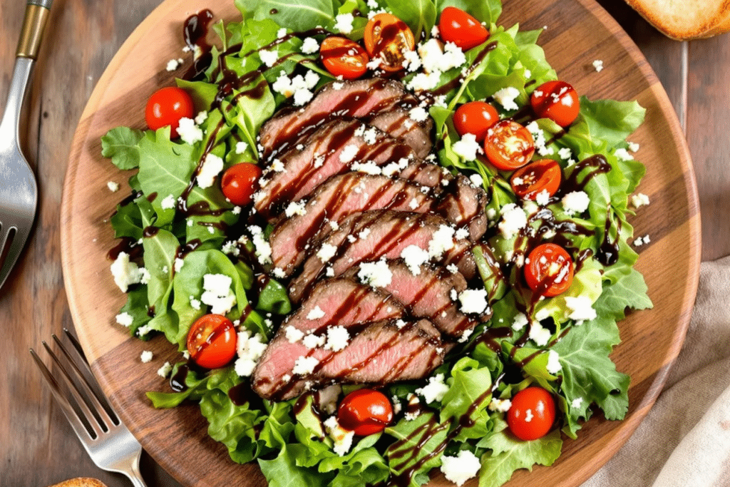 Grilled Steak and Blue Cheese Salad
