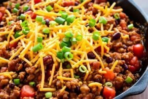 Ground Beef Chili Skillet