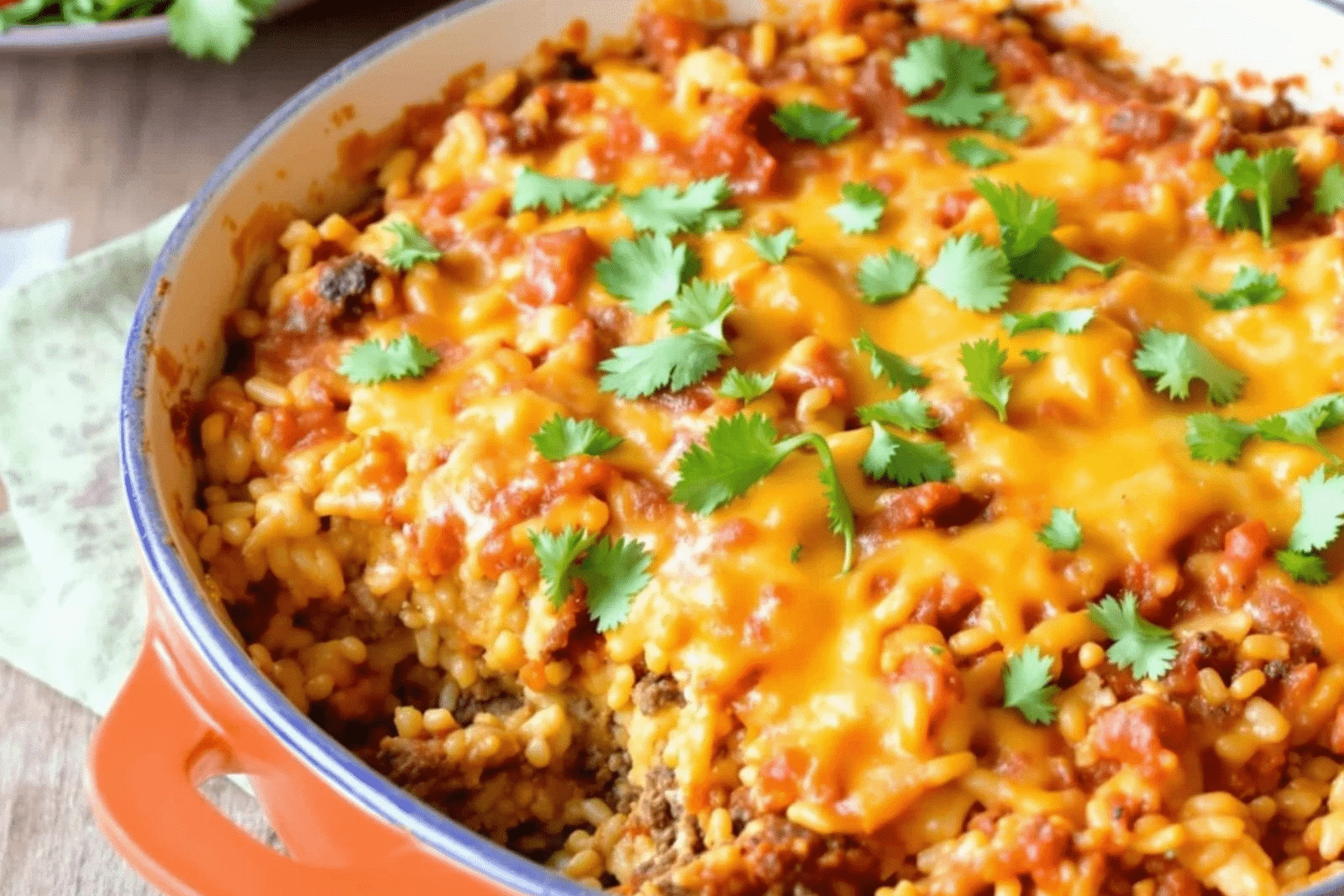 Ground Beef Mexican Rice Bake Bold and Easy - Food Blasts