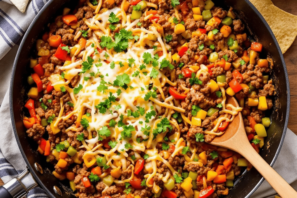 Ground Beef Pepper Skillet