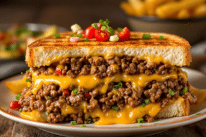 Ground Beef Sandwich Melts