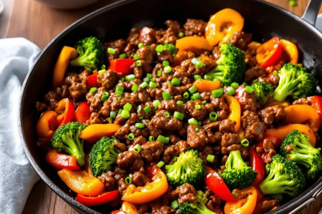 Honey Garlic Beef Skillet