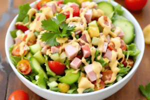 Honey Mustard Ham Salad
