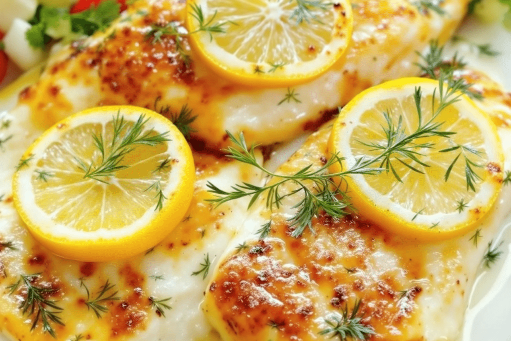 Lemon Dill Baked Tilapia