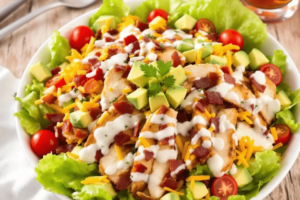 Loaded Chicken Club Salad Bowl
