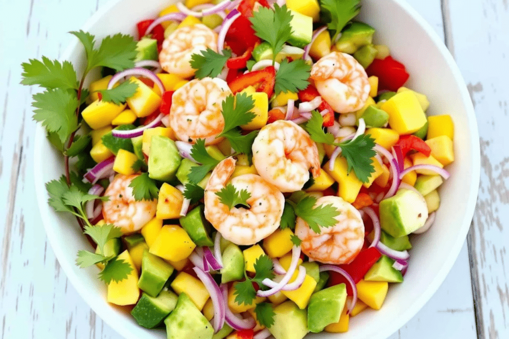 Mango Avocado Shrimp Salad